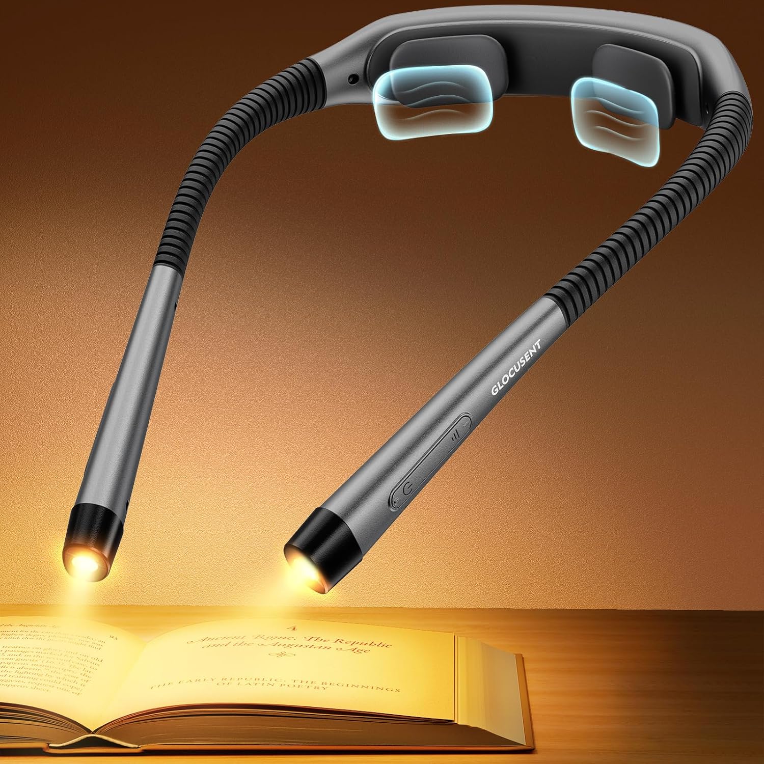 Glocusent Ergonomic LED Reading Neck Light