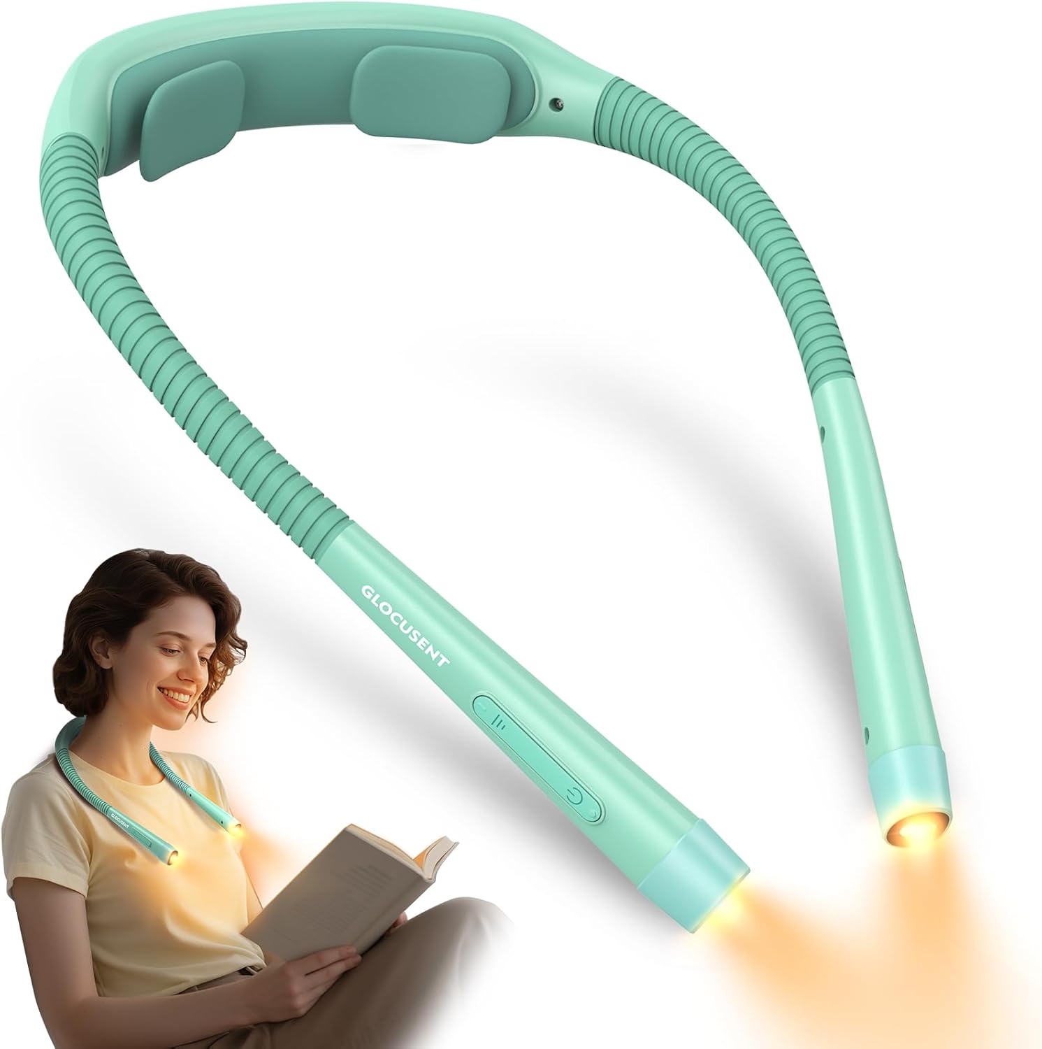 Glocusent Ergonomic LED Reading Neck Light