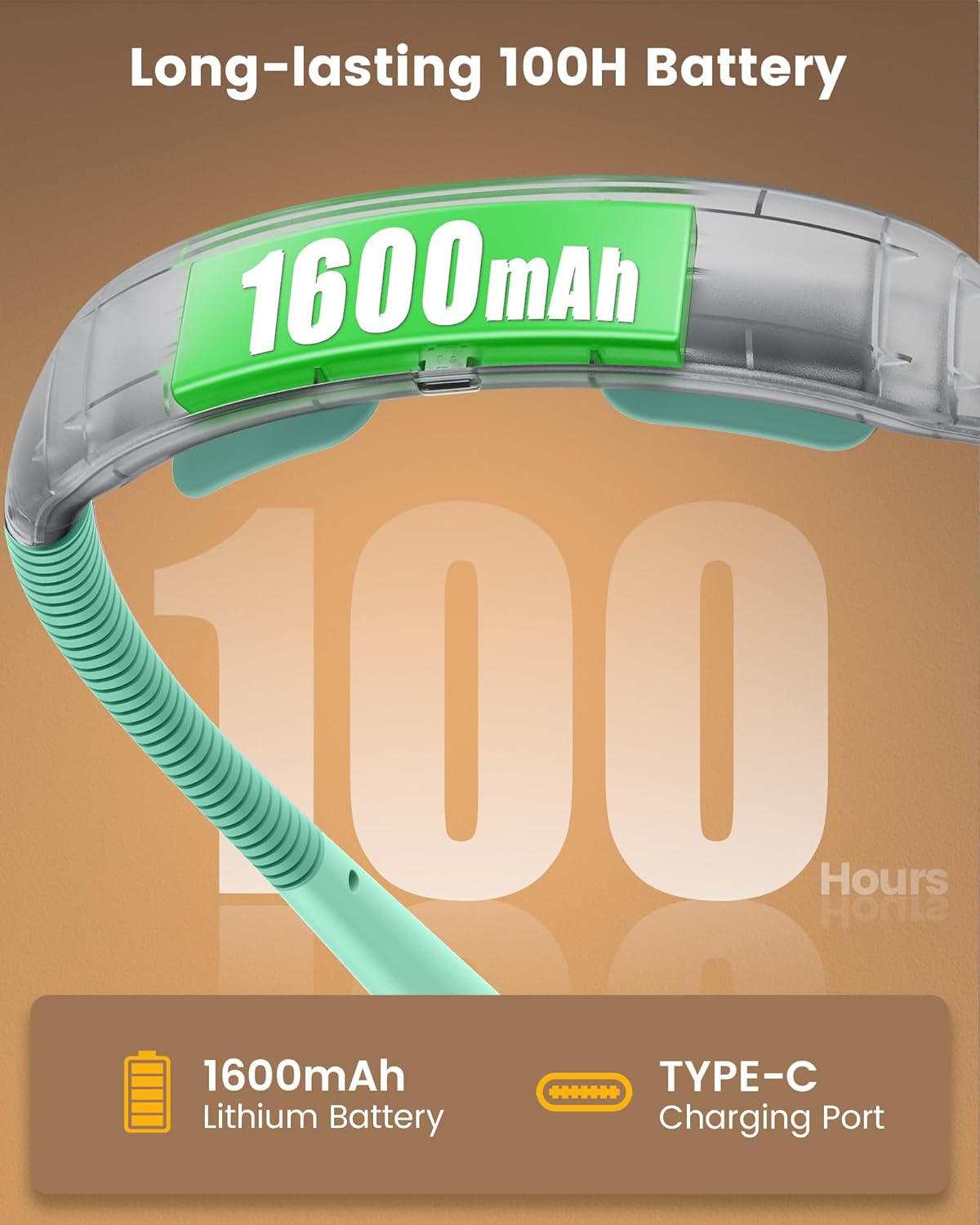 Glocusent Ergonomic LED Reading Neck Light