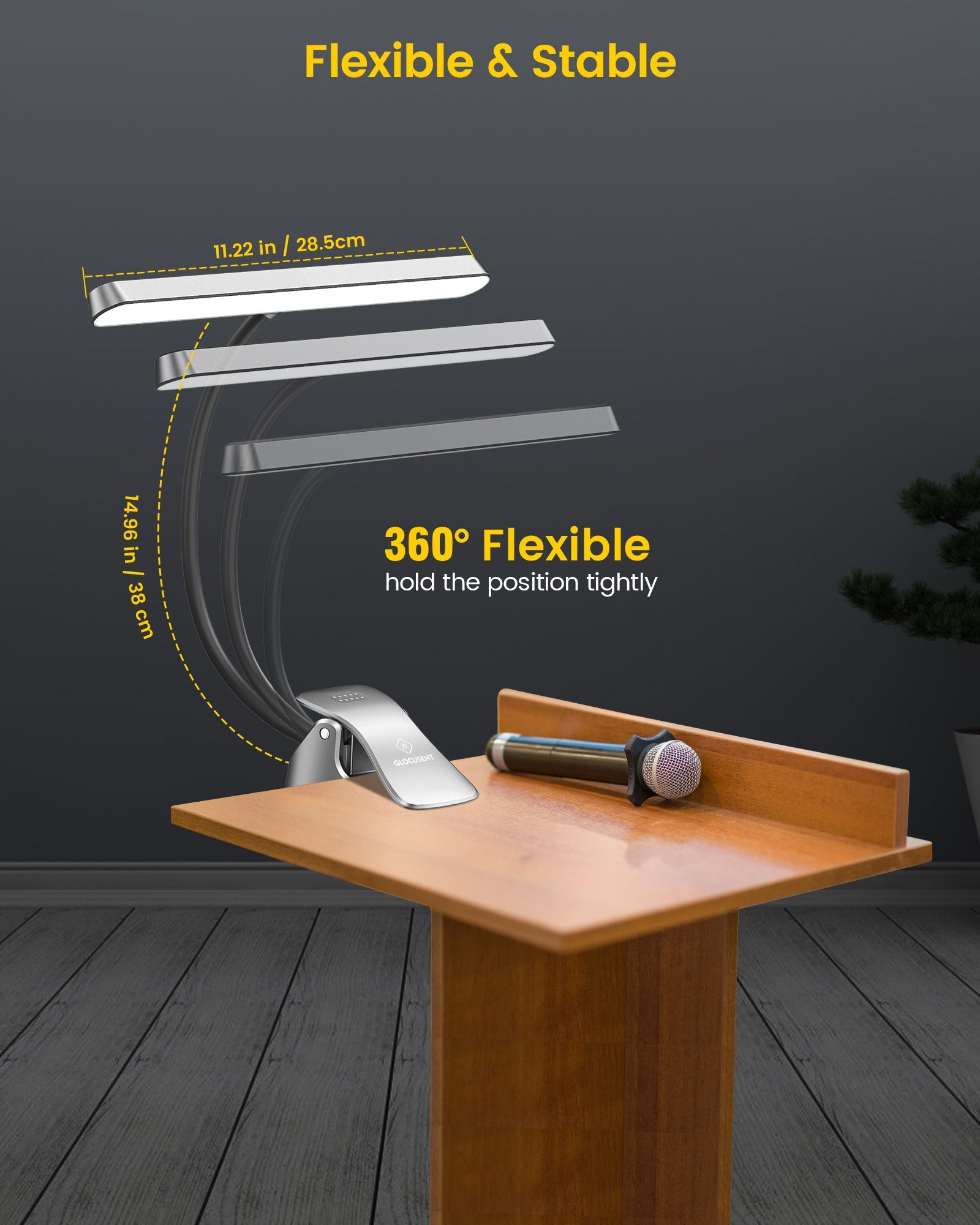 Glocusent Eye Caring Music Stand Light