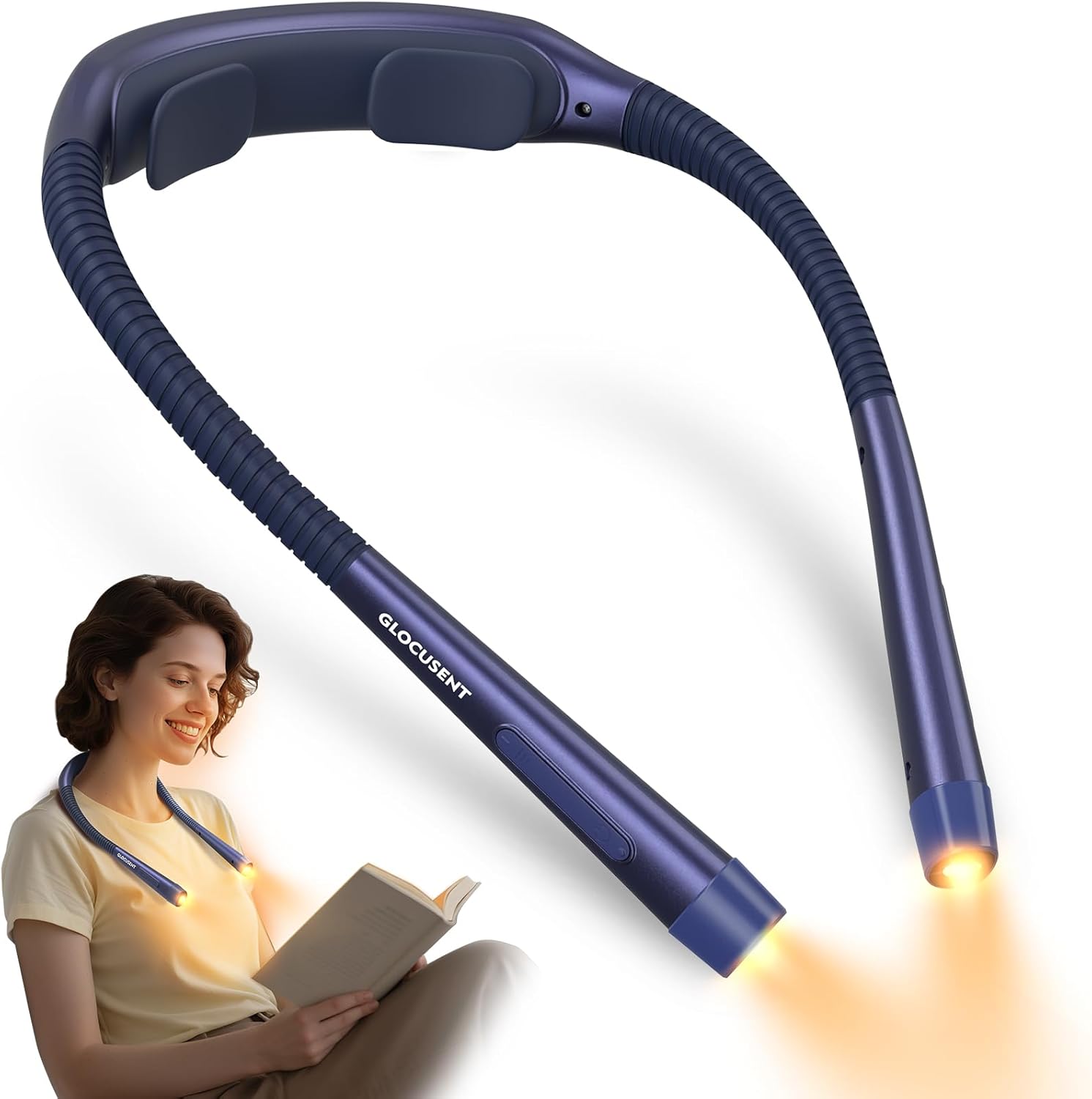 Glocusent Ergonomic LED Reading Neck Light
