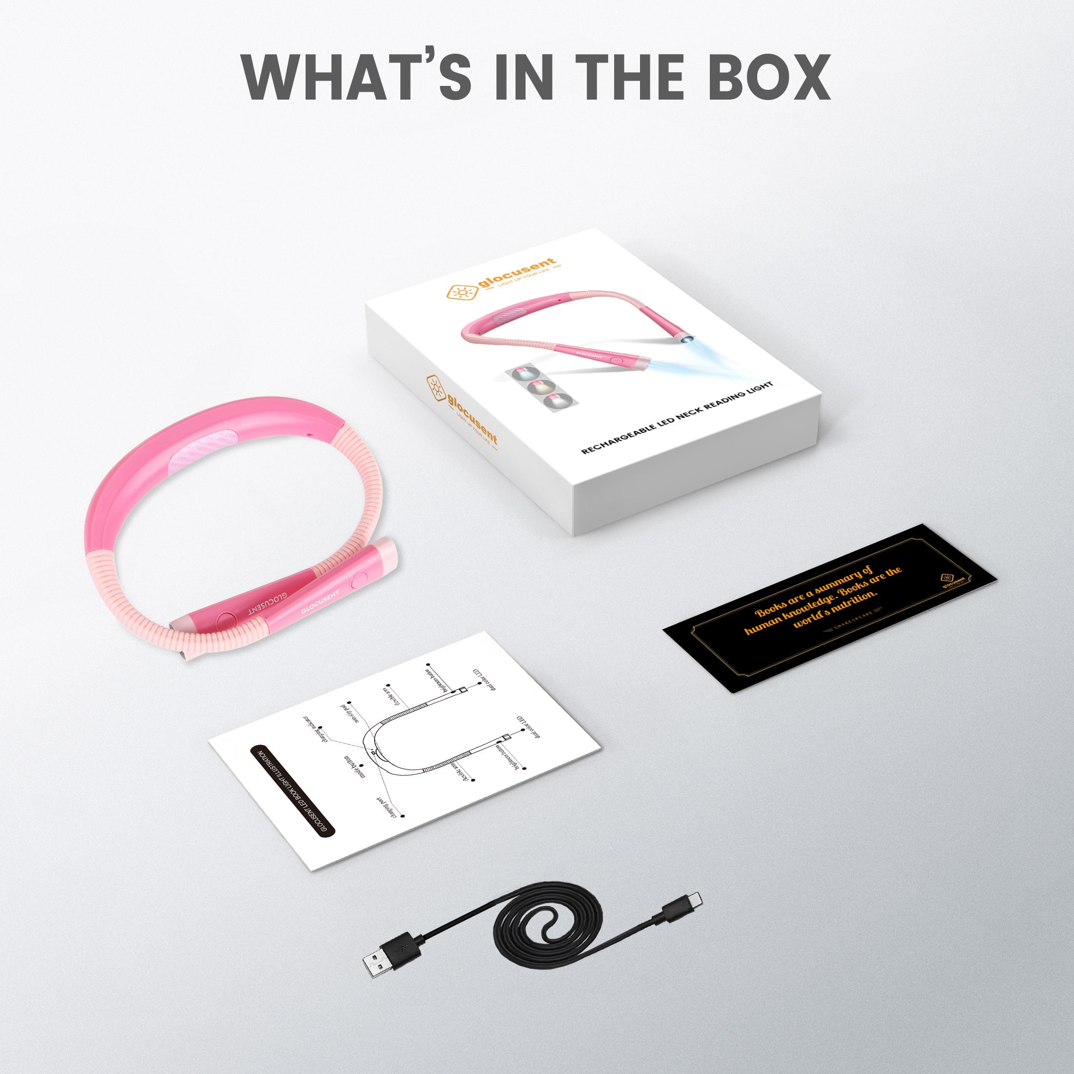 Glocusent Original LED Neck Reading Light