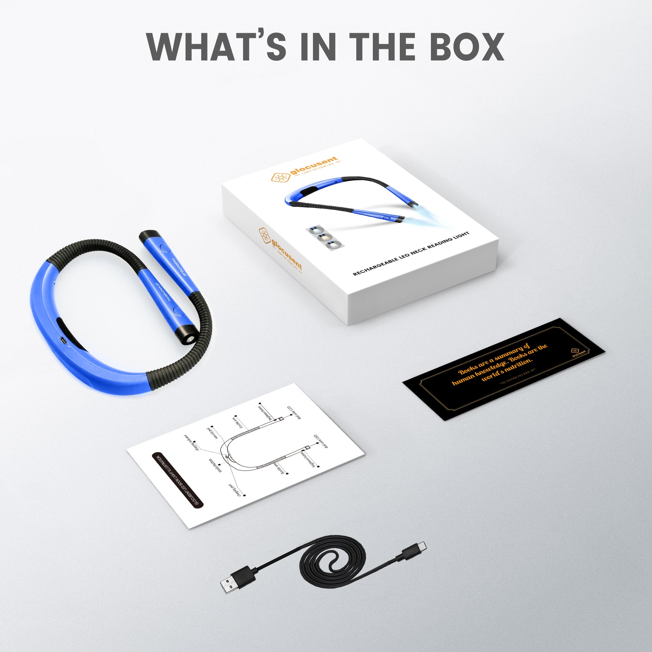 Glocusent Original LED Neck Reading Light