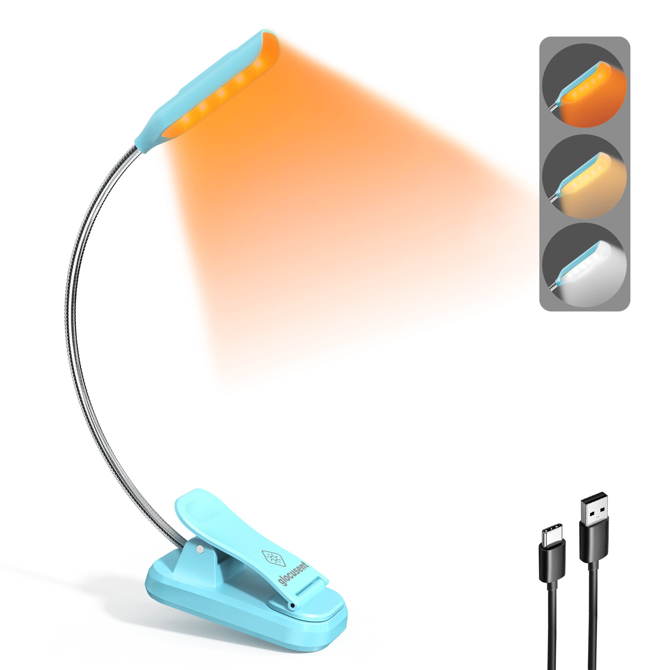 Glocusent Pocket-sized Clip-on Reading Light