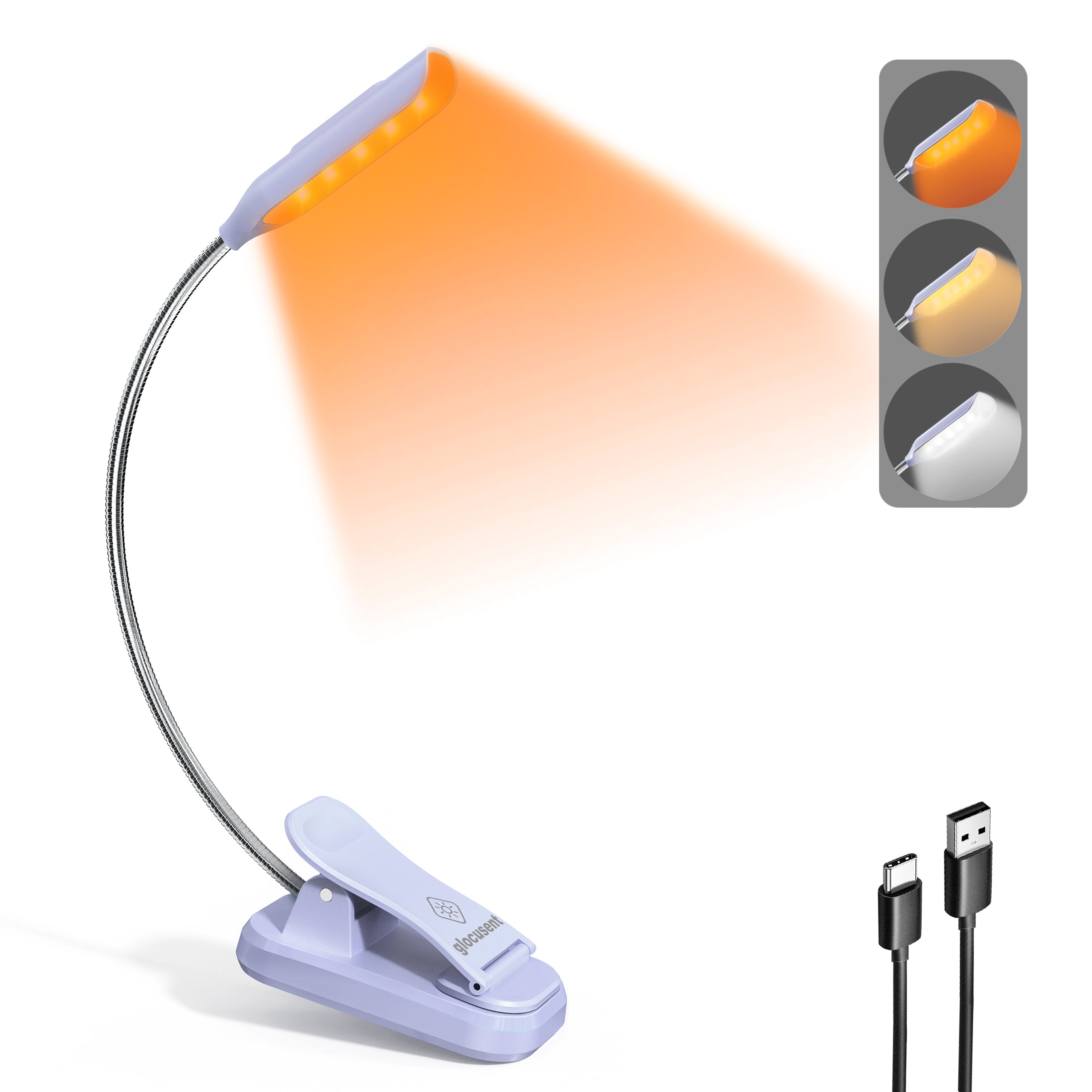 Glocusent Pocket-sized Clip-on Reading Light
