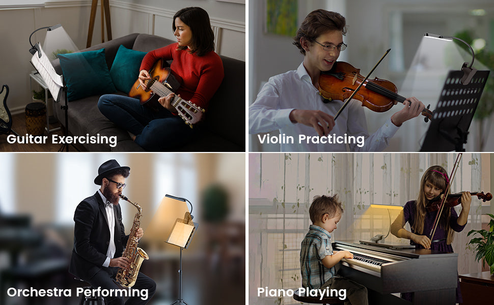 Glocusent Eye Caring Music Stand Light with a Carrying Case