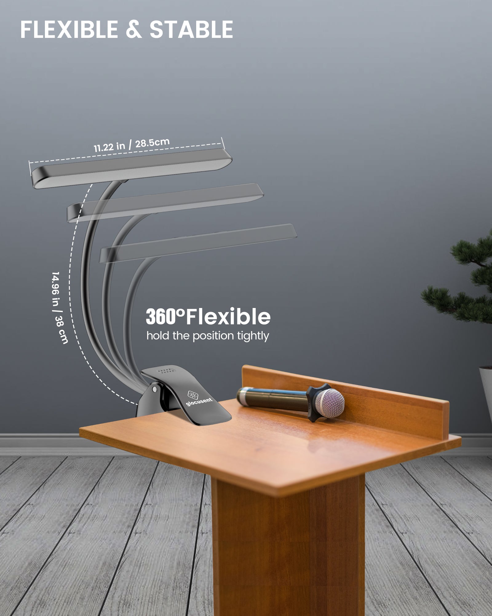 Glocusent Eye Caring Music Stand Light