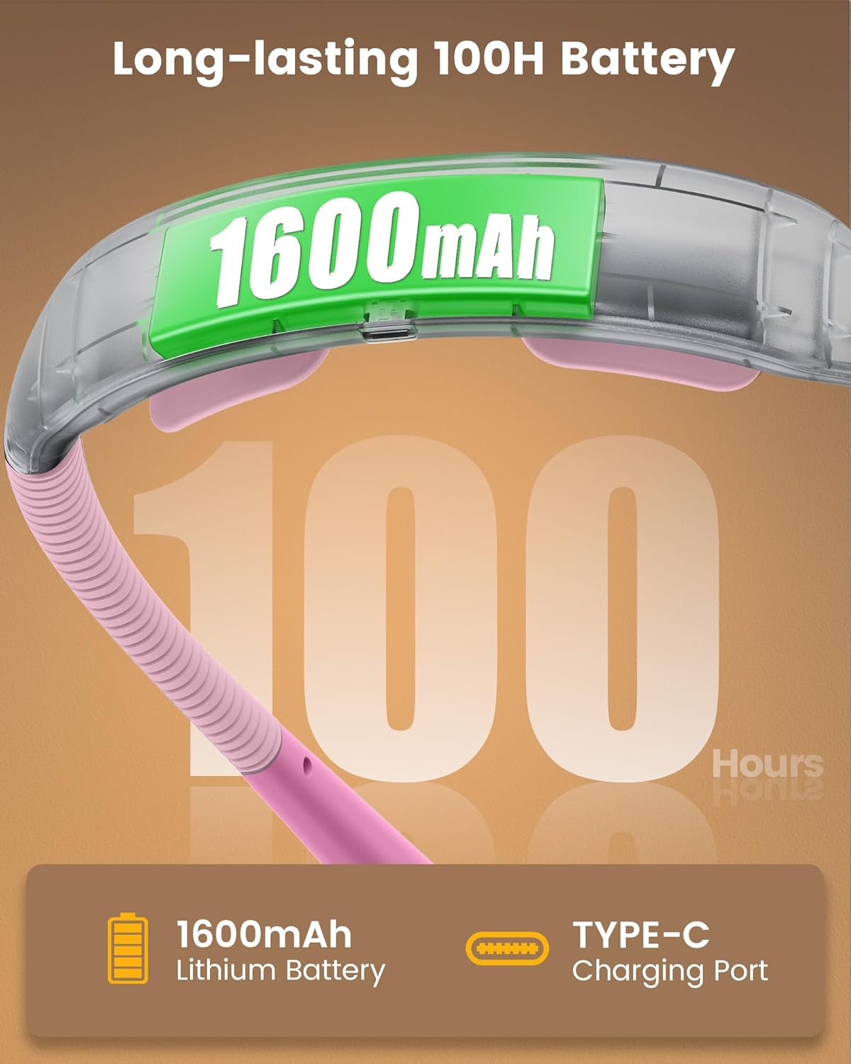 Glocusent Ergonomic LED Reading Neck Light