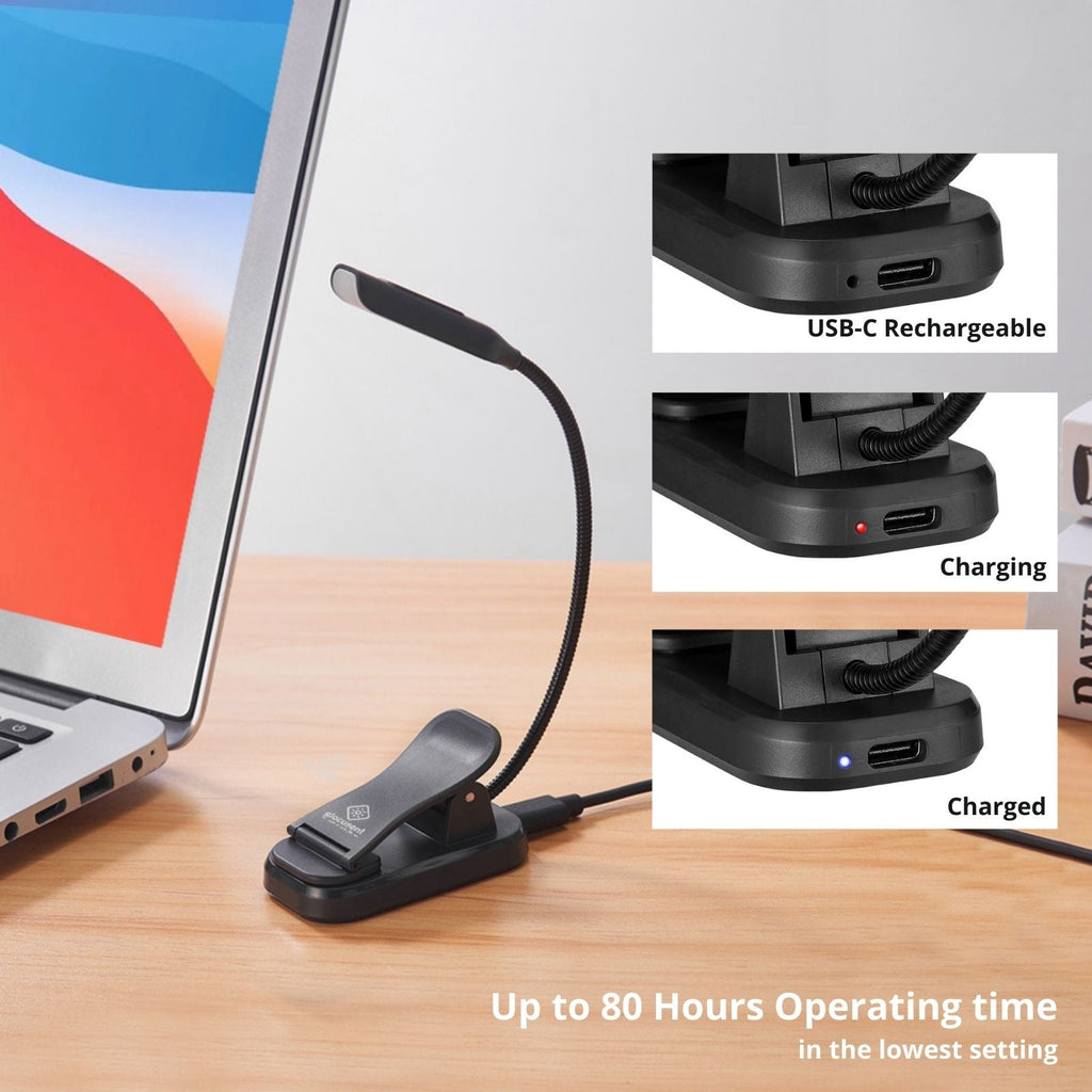 Glocusent Pocket-sized Clip-on Reading Light