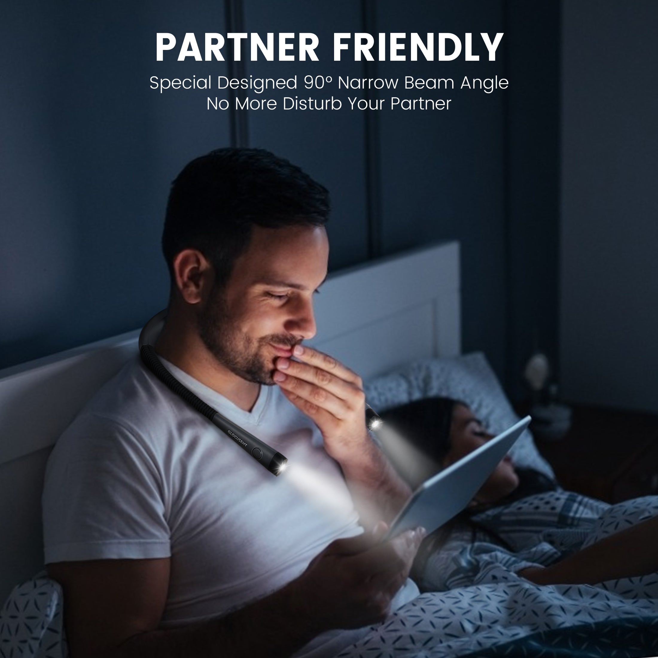 Glocusent Original LED Neck Reading Light