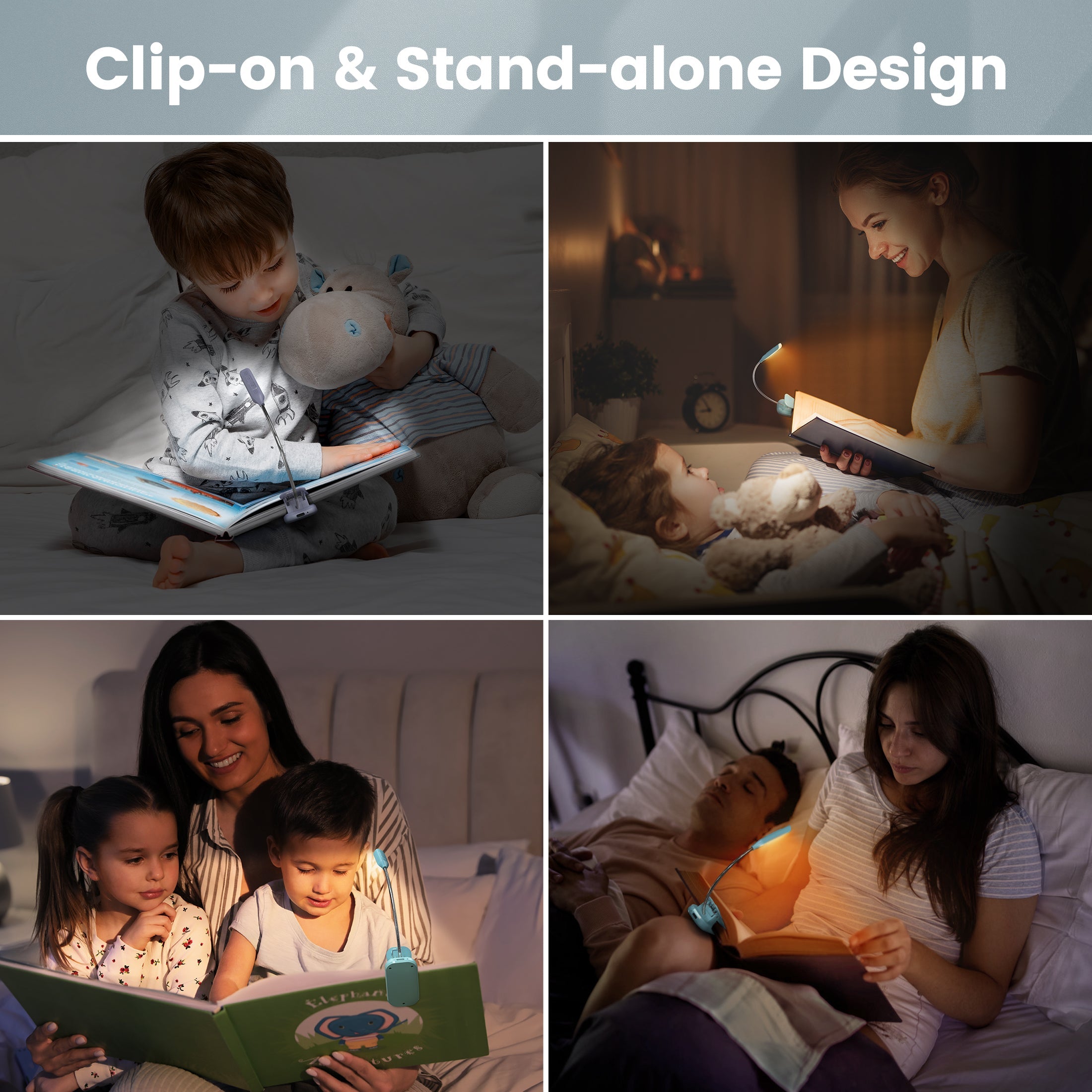 Glocusent Pocket-sized Clip-on Reading Light