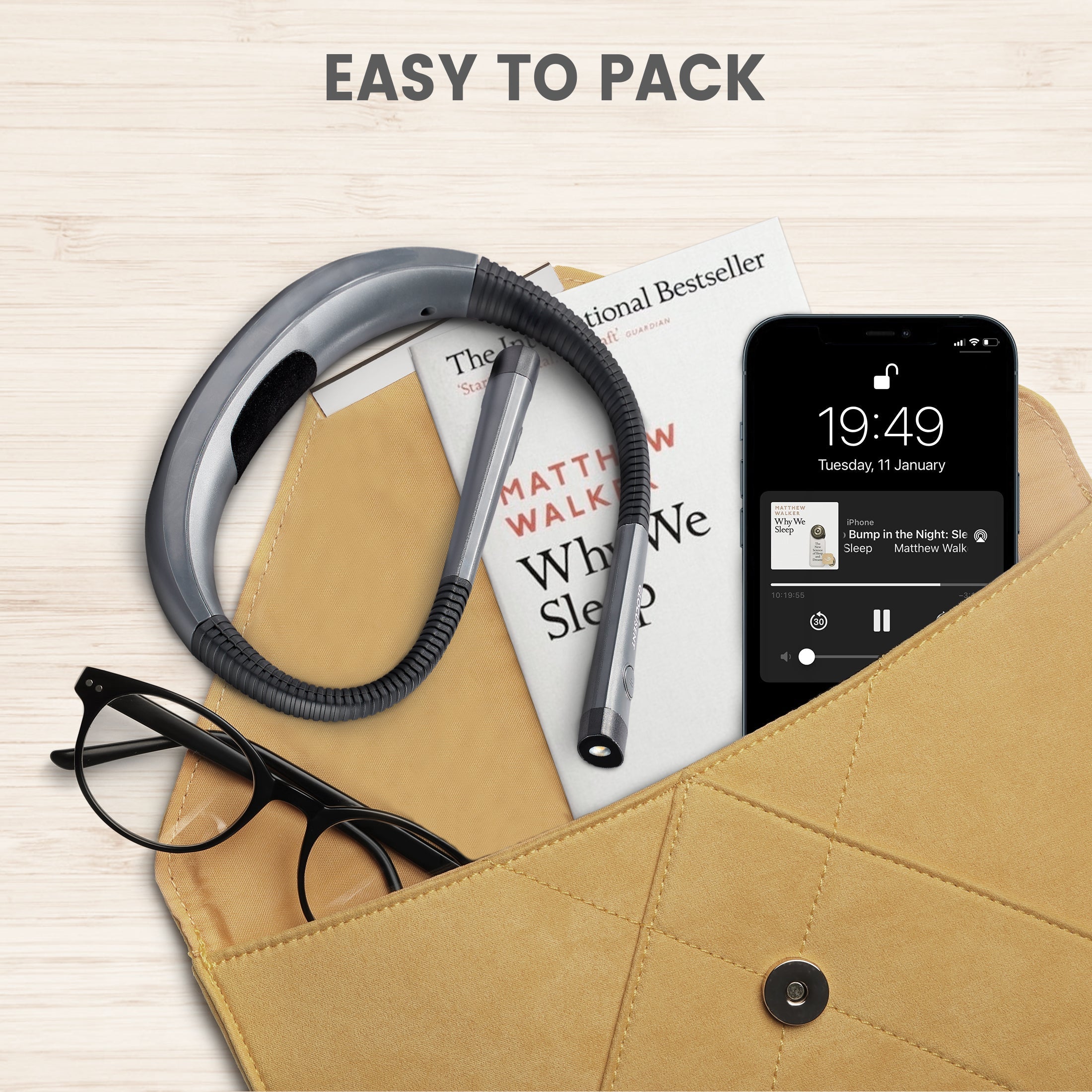 Glocusent Original LED Neck Reading Light