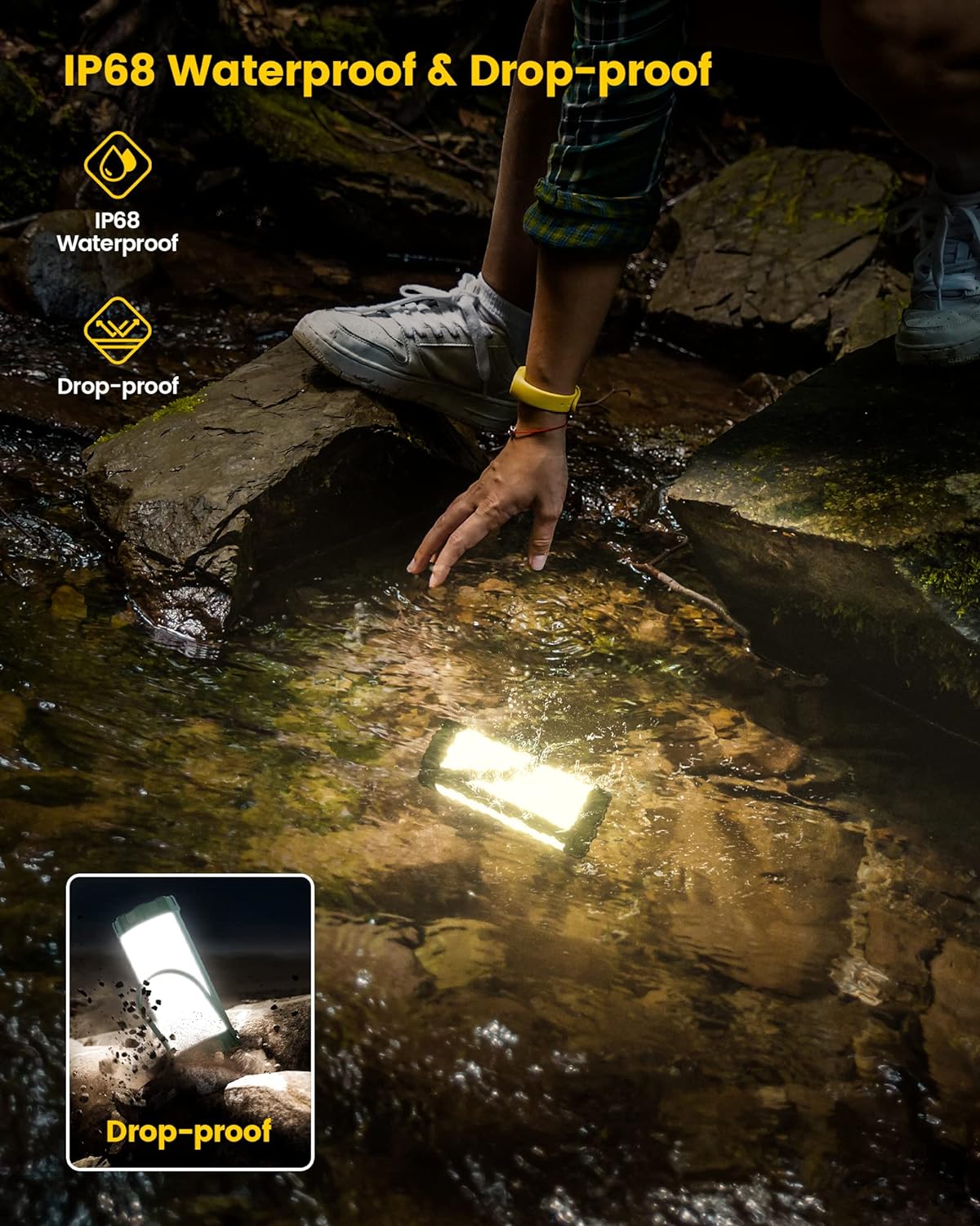 Glocusent Survival Camping Lantern & Emergency Light