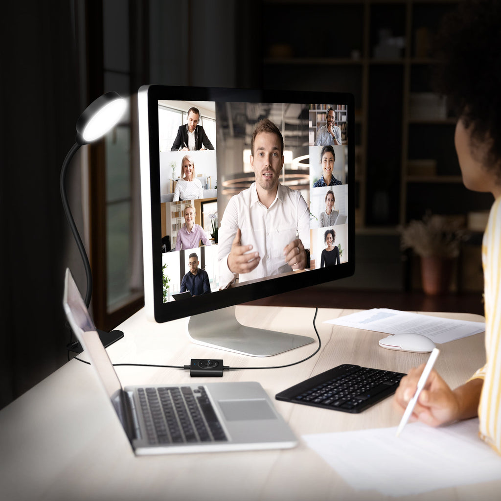 Glocusent 36 LED Clip-on Reading Light for Desk, Headboard  & Computer with Remote