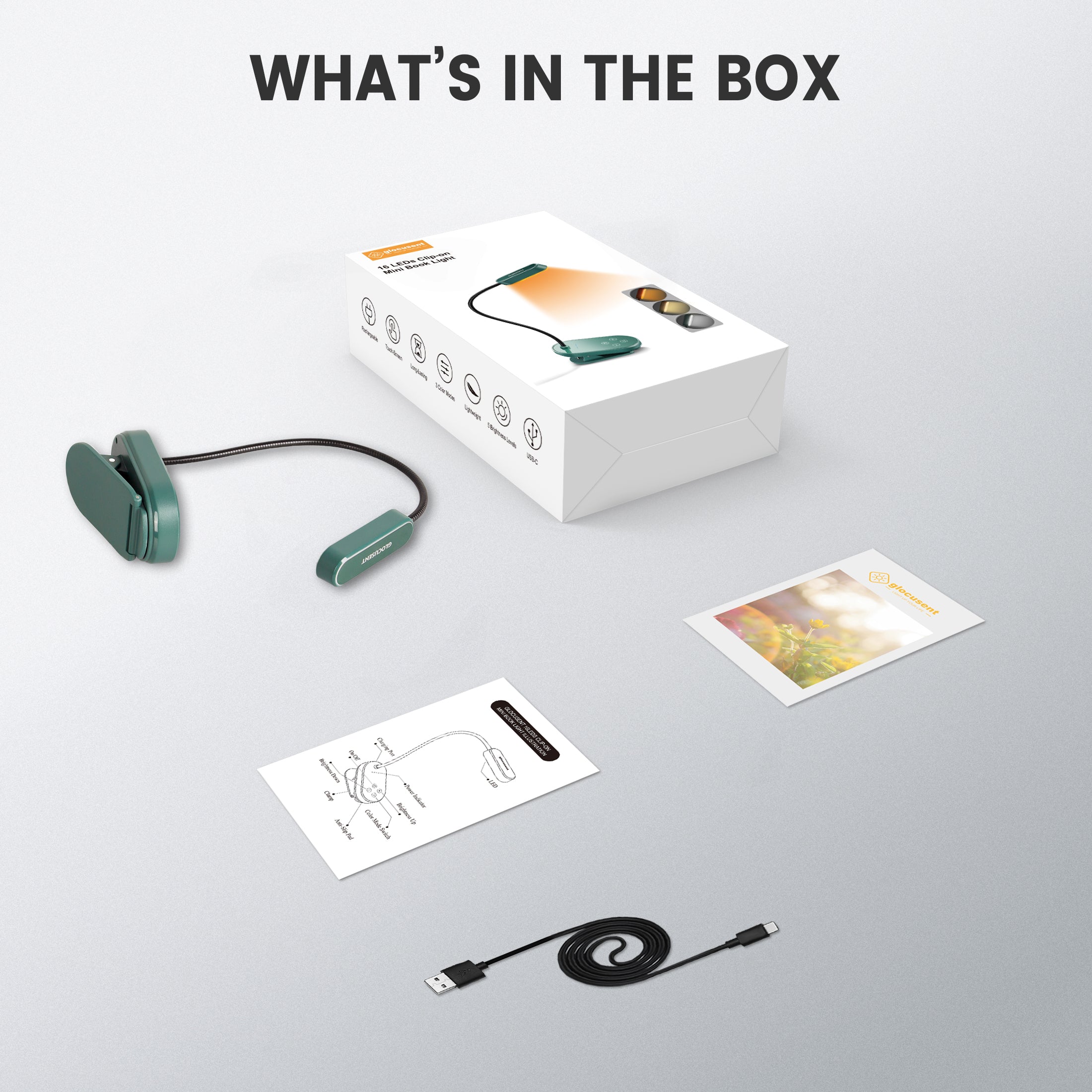 Glocusent Mini Clip-On Reading Light | Amazon Hot New Release