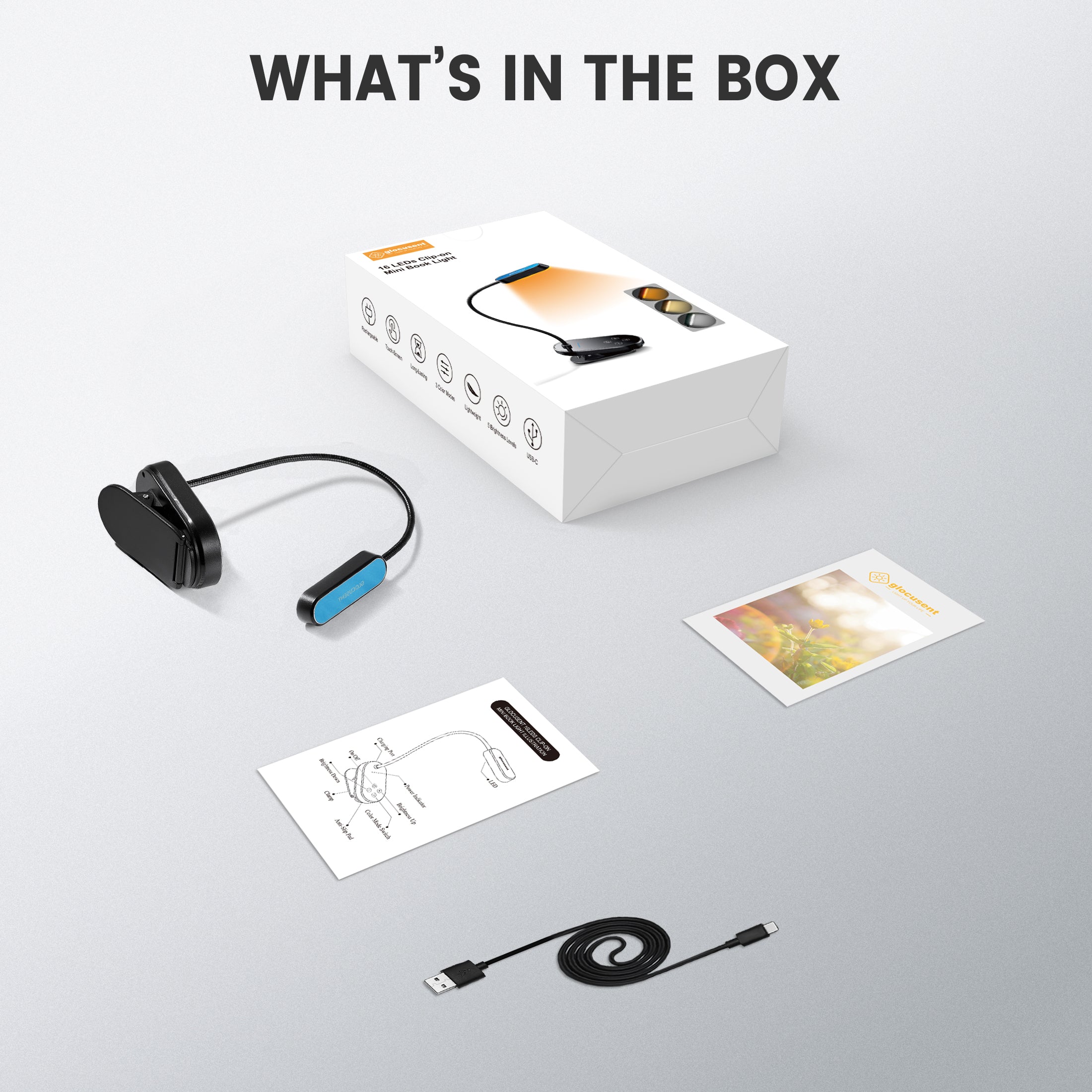 Glocusent Mini Clip-On Reading Light | Amazon Hot New Release