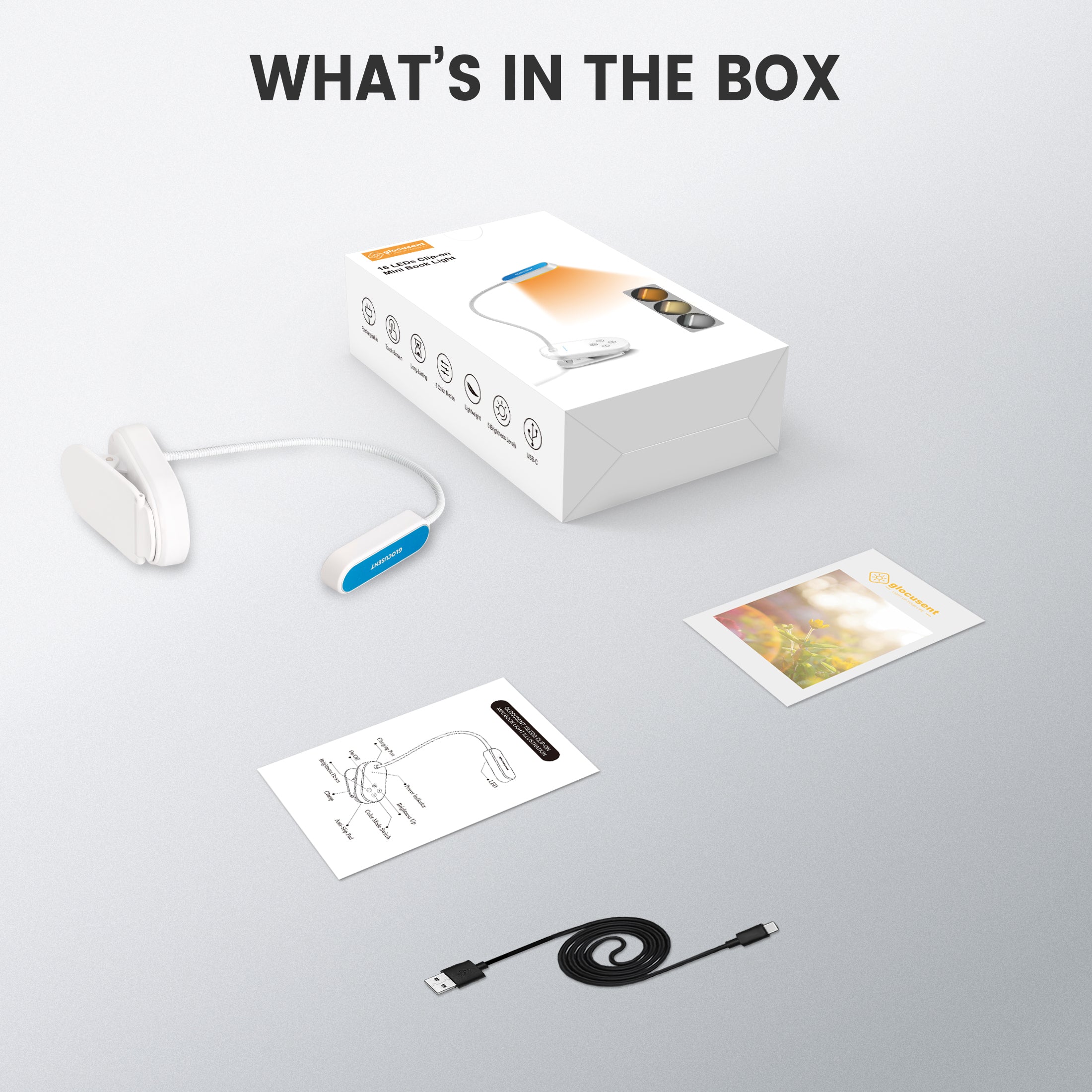 Glocusent Mini Clip-On Reading Light | Amazon Hot New Release