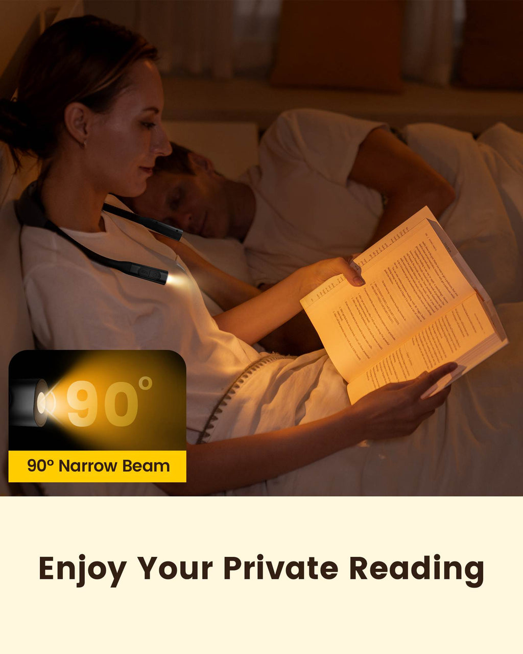 Glocusent Slim Curve Neck Reading Light