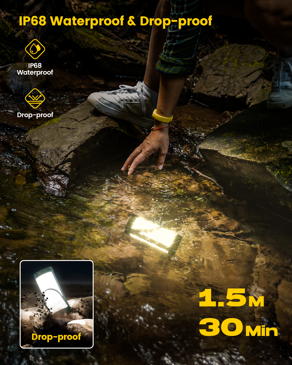 Glocusent Survival Camping Lantern & Emergency Light