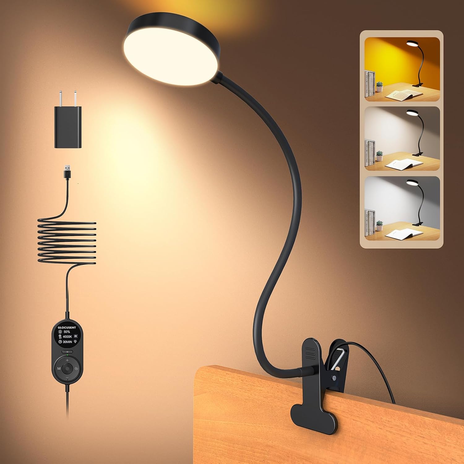Glocusent 72 LED Clip-on Reading Light