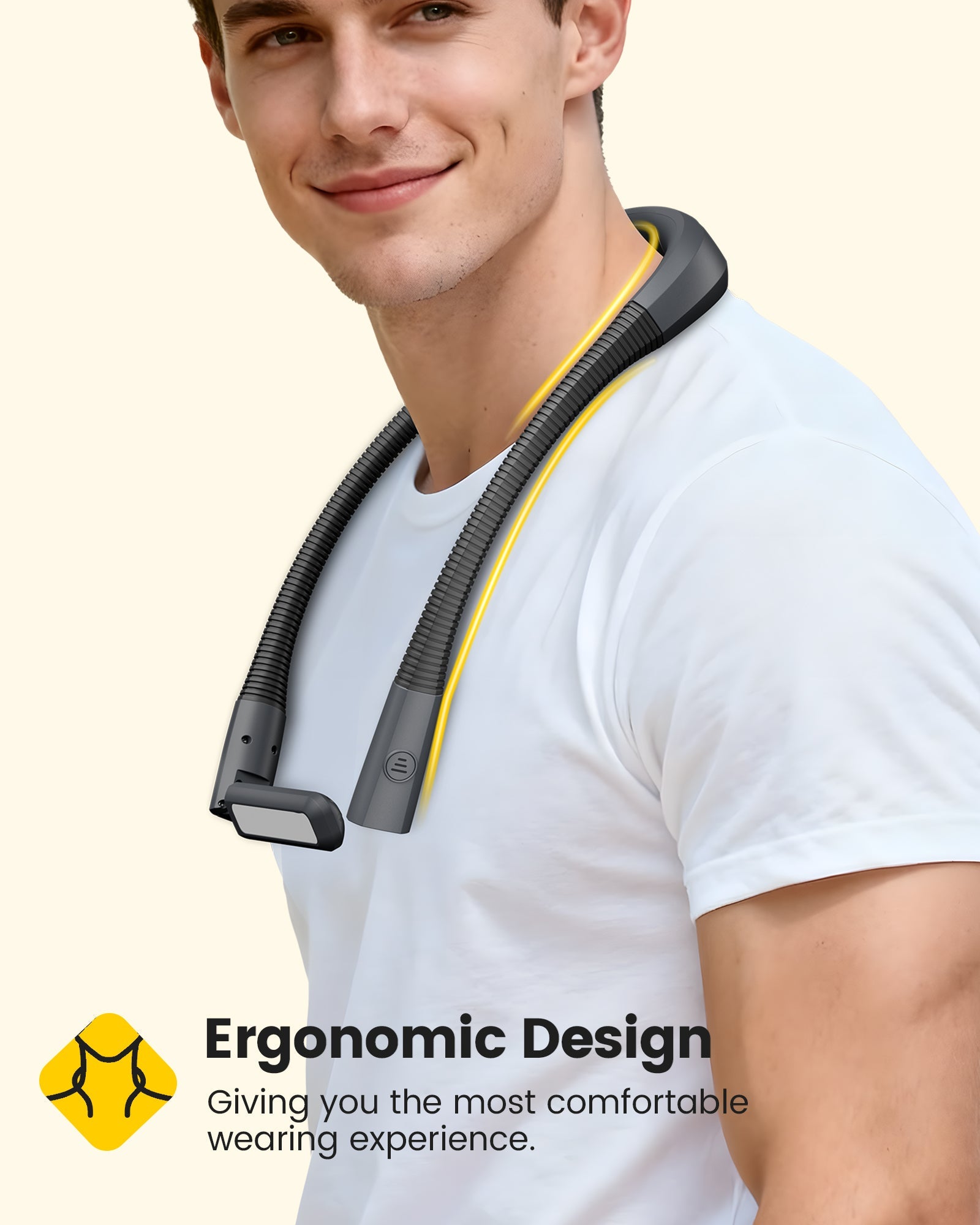 Glocusent Dual-Beam Ergonomic LED Neck Light