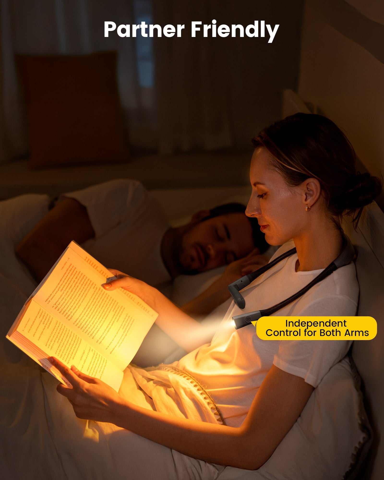 Glocusent Dual-Beam Ergonomic LED Neck Light