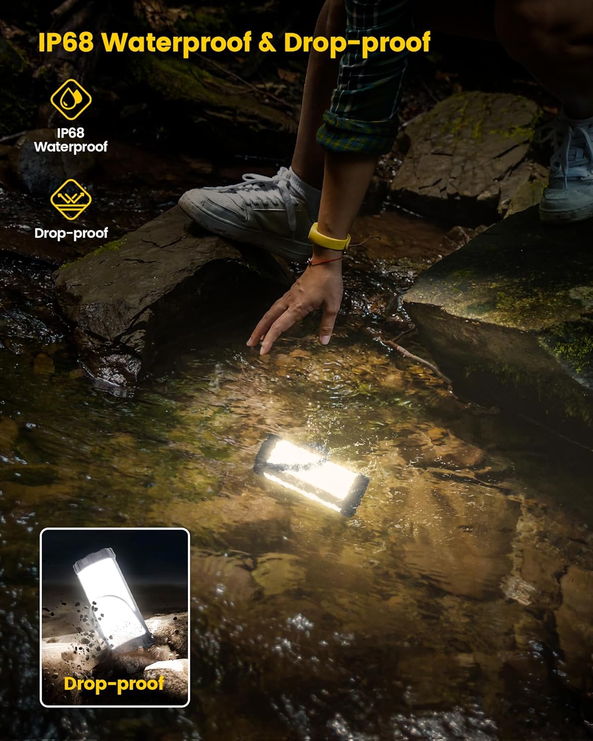 Glocusent Survival Camping Lantern & Emergency Light